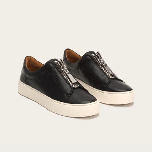 Frye Shoes - Frye Lena Lena Black Zip Sneakers